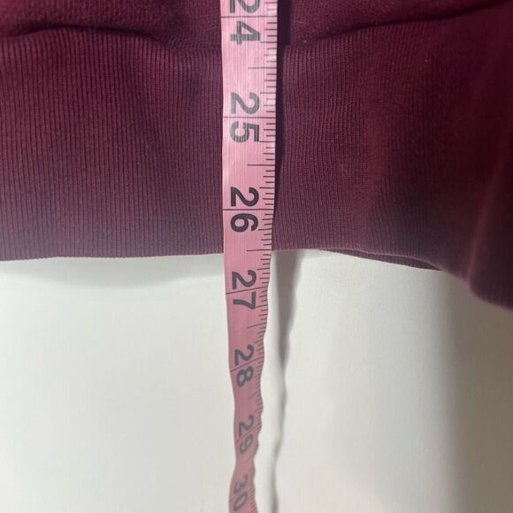 Adidas Burgundy Tunic Length Pullover Sweatshirt - Picture 5 of 9